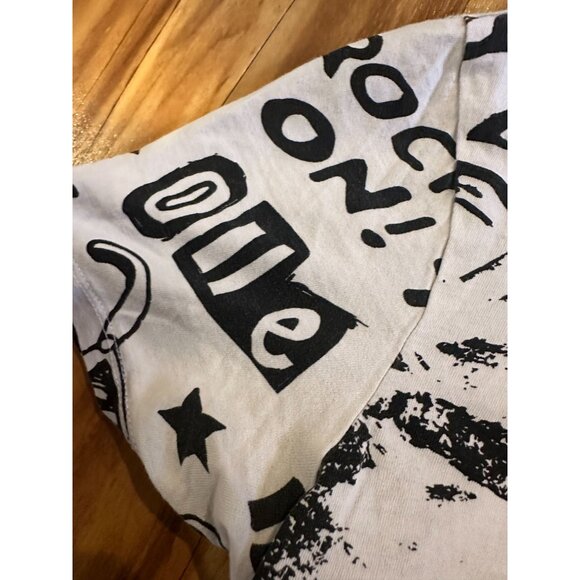 Guess Graphic Tee – Size S – “Rock On/Graffiti” Style - Picture 9 of 12